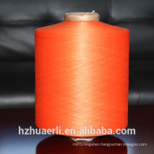 polyester yarn DTY 300D/96F NIM SD orange colour for gloves